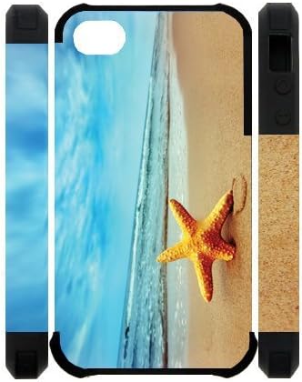 3D Starfish Running Best Custom Cell Phone Case Cover for iPhone 4, iPhone 4S