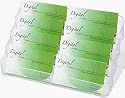 deflect-o Eight-Pocket Business Card Holder, 400 Cards Capacity, Clear (70801)