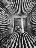 Radar Echoes Absorbed in Anechoic Chamber So Engineers Can Bounce Echoless Beams Off a Icbm Model Photographic Poster Print by Ralph Morse, 24x32