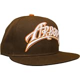 Arbor MLB Men's Fitted Sportswear Hat/Cap w/ Free B&F Heart Sticker Bundle - Chocolate / Size 7 3/8