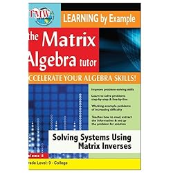 Matrix Algebra Tutor: Solving Systems Using Matrix Inverses