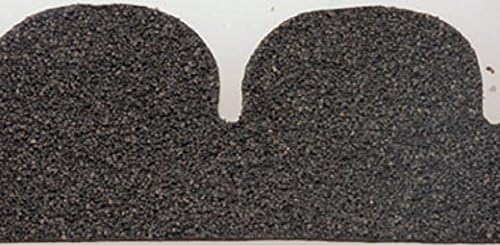 Dollhouse Miniature 1:12 Scale Asphalt Shingles, Black Fishscale