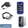 Solid Dark Blue Rubberized Snap On Crystal Hard Case + Clear LCD Screen Protector + Rapid Car Charger + USB Data Cable for AT&T LG Xenon GR500 Cell Phone