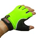 Tenn Fingerless Cycling Gloves/Mitts - High Visibility Green