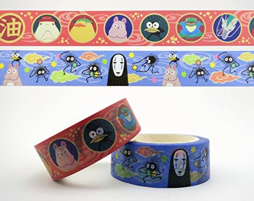 Spirited Away Studio Ghibli Anime Adhesive Packing Tape Sealing 2 pcs/set b2