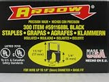 Arrow 591168BL Insulated Staple Black