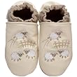 Robeez Soft Soles Counting Sheep Pre-Walker Slip On (Infant/Toddler),Vanilla,6-12 Months (2.5-4 M US Infant)
