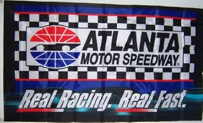 New 3Ftx5Ft Checkered Atlanta Motor Speedway Banner Nascar Flag