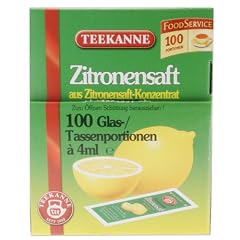Teekanne Zitronensaft, 100 Portionspackungen � 4 ml