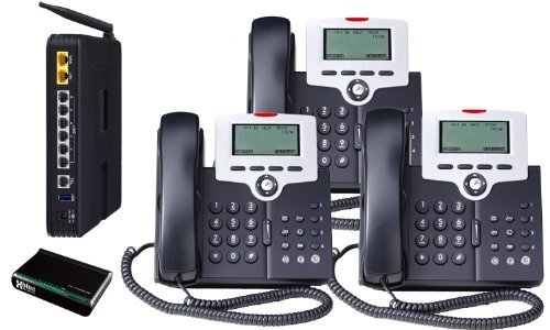 X-50 VoIP Small Business System (3) Phone System bundle