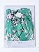 Choies Women's Black/Green/White Sakura Skater Skirt with Pleat (X-Large, Green)