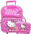 Hello Kitty Rolling backpack Lunch bag set - Ribbon Pink