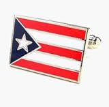 Puerto Rico Flag Cuff Links - 1 Pair