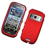 Red Texture Hard Protector Case Cover For Nokia Astound C7
