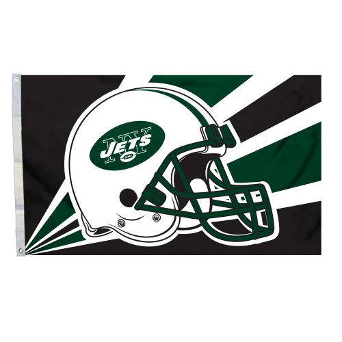 NFL New York Jets 3-by-5 Foot Helmet Flag at Amazon.com