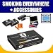 Smoking Everywhere Electronic Cigarette +2 High Cigarette Cartridges + Smoking Everywhere Car Charger + Smoking Everywhere Cigarette Case in Red with Exclusive FREE Complimentary Super Deal Micro Fiber Cleaning Cloth