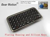 Exclusive offer from Bear Motion: Mini Bluetooth Keyboard for Ipad, Smartphone and All Other Bluetooth Enabled Computers with 1 Pieces Bear Motion Screen Wiper