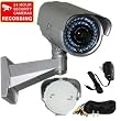 VideoSecu Outdoor Day Night Infrared CCTV Security Camera High Resolution 600TVL 1/3" SONY CCD Zoom Focus Lens 48 IR Leds with Power Supply and Camera Cable 1OU