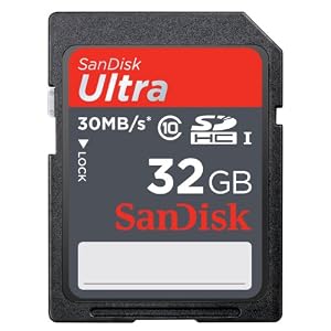 SanDisk Ultra 32 GB SDHC Class 10 30MB/s ($30)