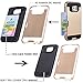 Galaxy J7 Case,(Not Fit J710 2016)[Credit Card Slots Holder][Not Wallet] Hard Silicone Rubber Hybrid Armor Shockproof Protective Holster Case for Samsung Galaxy J7 2015 - KLS Rose Gold