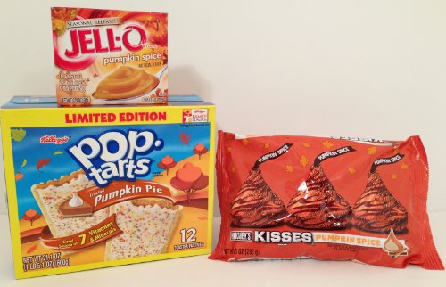 Pumpkin Pop Tarts, Pk 12, Pumpkin Spice Kisses, 1 Pk, Pumpkin Spice Pudding, 1 Box