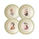 Pfaltzgraff Circle of Kindness Topsy Turvy Set of Four 6 1/4-Inch Plates