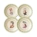 Pfaltzgraff Circle of Kindness Topsy Turvy Set of Four 6 1 4-Inch Plates