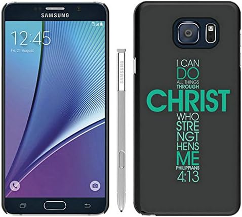 Samsung Galaxy Note 5 Cases Designed With Bible Philippians Jesus Christ Christian Cross Cases Cover Green at abcabcbig store Black Case for Samsung Galaxy Note 5