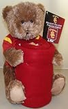 Northwest USC Trojans 40 inch x 50 inch Fleece Throw Blanket with Teddy Bear