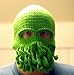 Handmade Cthulhu Ski Mask made with 20% egg protein yarn - fits adult male
