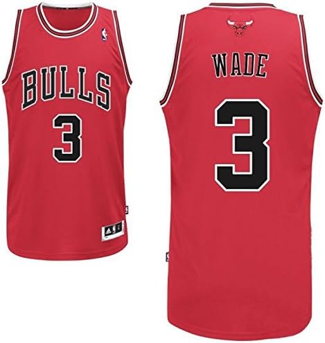Dwyane Wade Chicago Bulls Mens Red Jersey XL