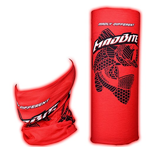 MadBite Seamless Neck Gaiter, Face Mask, Buff, Headwrap, Bandana made with Premium 100% Moisture Wicking Microfiber SPF 50