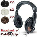 TsirTech Headset+Headphone+Earphone+Microphone for Pc Notebook