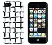 iPhone 5 / 5S Case, DandyCase PERFECT PATTERN *No Chip/No Peel* Flexible Slim Case Cover for Apple iPhone 5 / 5S - LIFETIME WARRANTY [Distressed Painted Geometric Squares]