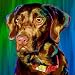 Labrador Retriever Art Print on Canvas