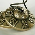 Chimes,Tingsha; (Tibetan Meditation Chimes) with Embossed Mantra