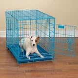 BLUE - SMALL 24 - Fashion Colored Wire Crates