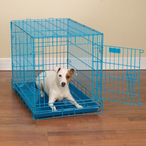 BLUE - SMALL 24 - Fashion Colored Wire Crates