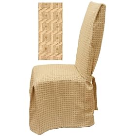 Basket Wheat Dining Slipcover Set of four Chairs 588 by SlipcoverShop