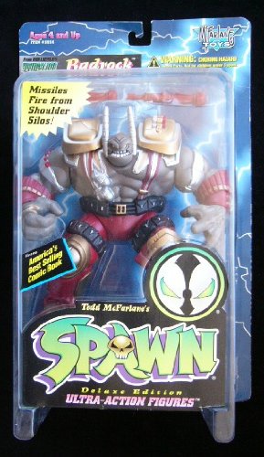 1995 MCFARLANE TOYS SPAWN SERIES 2 REPAINTS RED BADROCK FIGURE-image