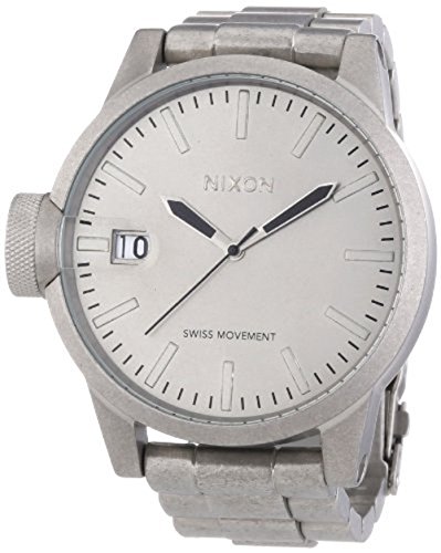 Nixon Men's A198 1033 Stainless-Steel Analog Black Dial Watch