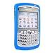 BlackBerry 8300 8310 8320 Curve PDA OEM Original Rubber Blue Skin Case - HDW-13840-004