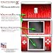 Video Games : Fire Red on Black WraptorSkinz Skin kit fits Nintendo DS Lite (DS LITE NOT INCLUDED)
