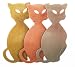 Tri Color Three Cats Pin