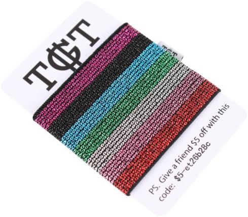 Multi-colour Disco 1.0 Elastic Card Holder by TGT Tight Wallets