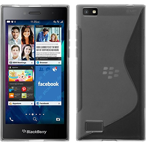 Silicone Case for BlackBerry Leap - S-Style transparent - Cover PhoneNatic + protective foils