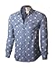 G Zap Men's Long Sleeve Button Down Patterned Top