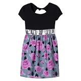 Girls' Xhilaration® Elastic Waist Dress - Black
