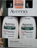 Aveeno Active Naturals Daily Moisturizing Lotion, NEW 2 pack of 20 FL oz Pump