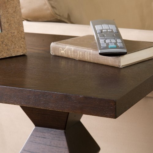 SEI Echelon Espresso Accent Table